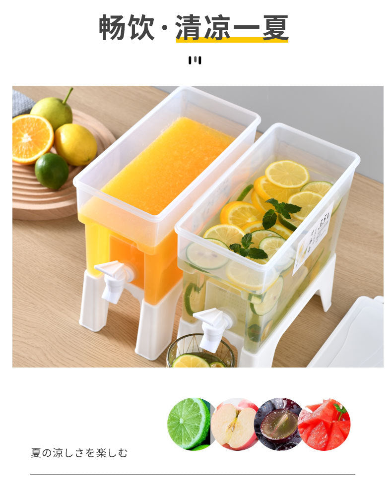 Plastic Cool Drink Water Bucket With Stand, 3.5L Large Capacity
