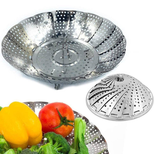 Folding Dish Steam Stainless Steel Food Steamer