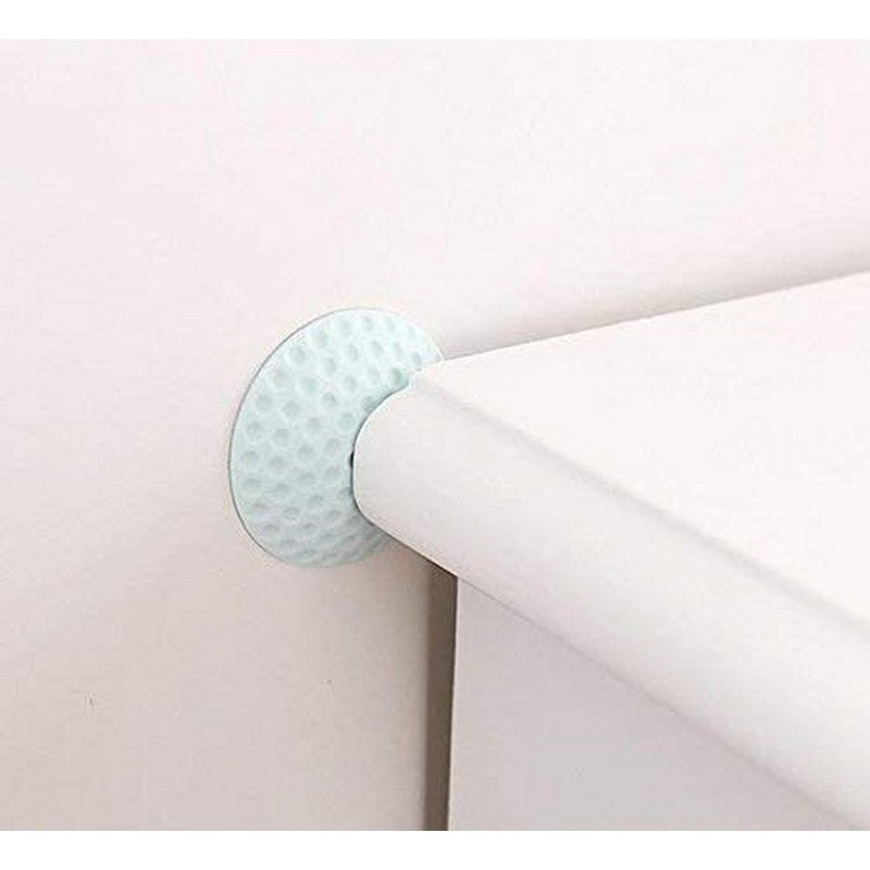 Pack of 4) Door Handle Bumper Rubber Lock Crash mat Pad Baby safety Protective Anti-collision Edge Corner Wall Protector Guard Door Stopper