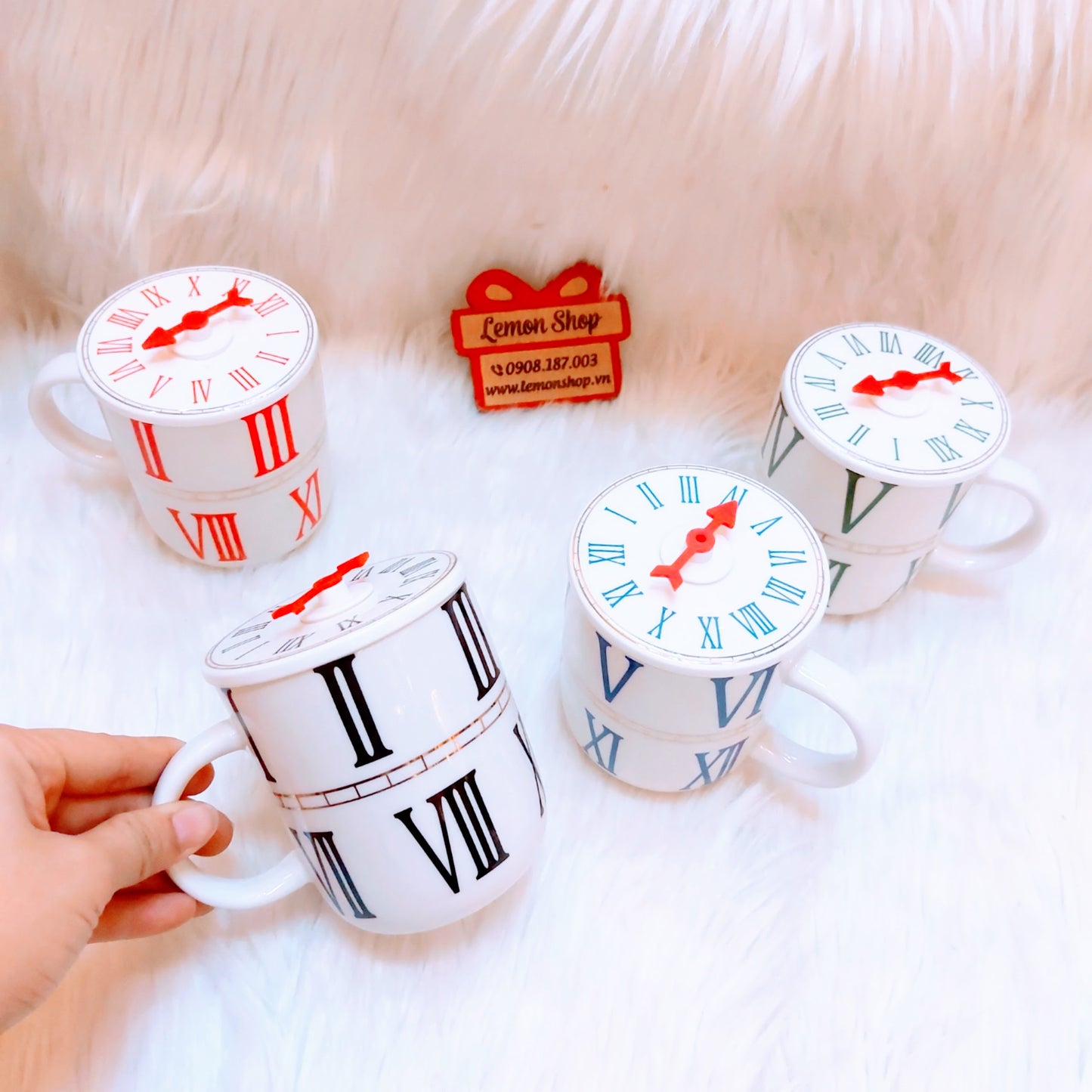 Clock Style Ceramic Cup