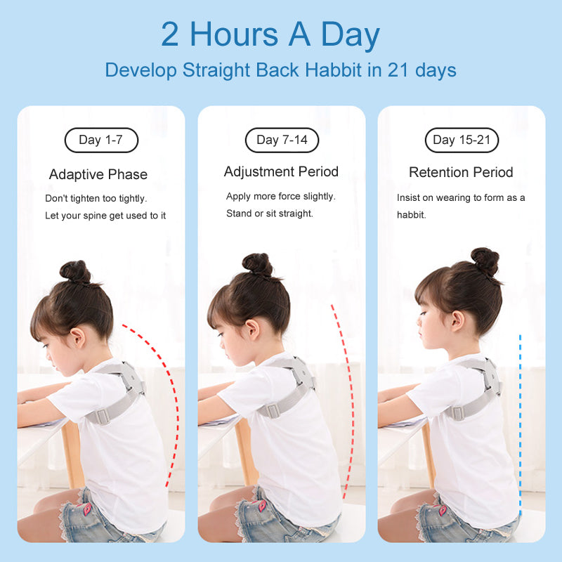 Smart Posture Corrector With Intelligent Sensor Vibration Reminder Adjustable Back Brace Support