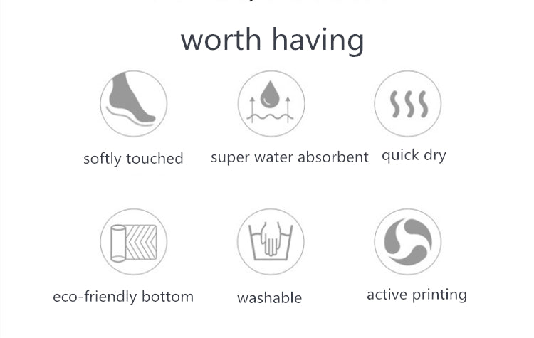 Microfiber Bath Mat Super Absorbent (Premium Quality)