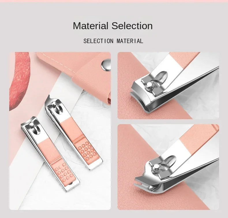 7Pcs Nail Cutter Leather Pouch (Premium Quality)