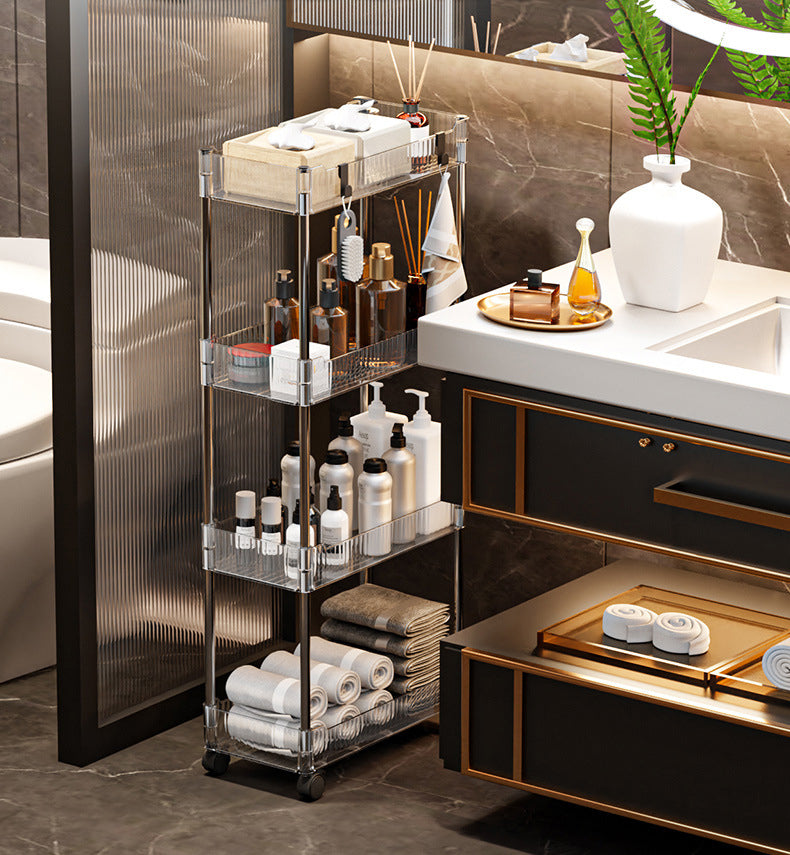 4 Layer Acrylic Multifunctional Trolley (Premium Quality)