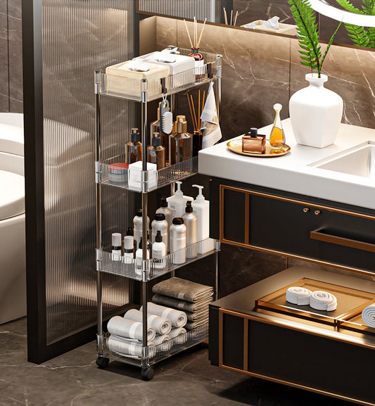 4 Layer Acrylic Multifunctional Trolley (Premium Quality)