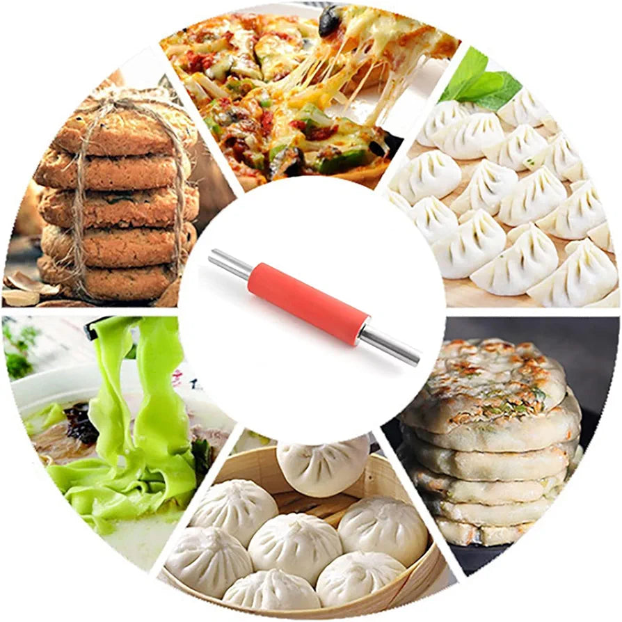 Stainless Steel Dough Roller (Bailon) 1Pcs (Premium Quality)