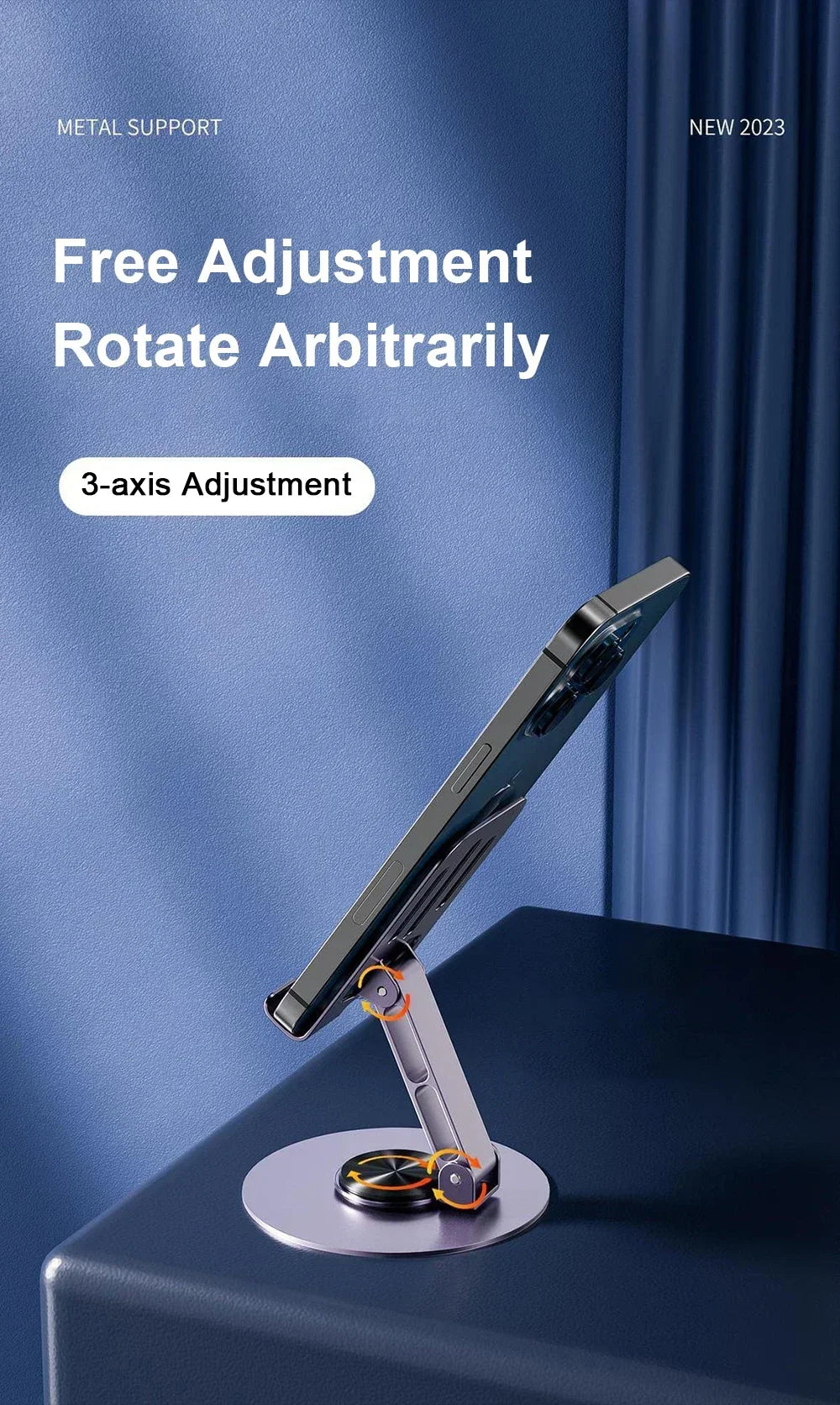 Aluminum Universal 360 Degree Rotation Mobile Phone Stand