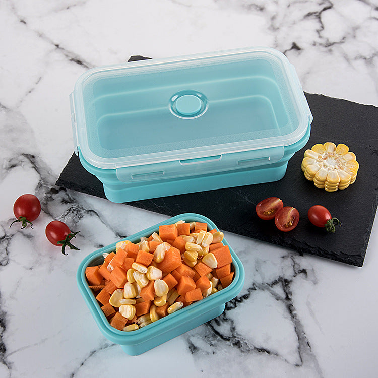 Silicon Foldable Food Storage Containers With Lids (Pack Of 4)