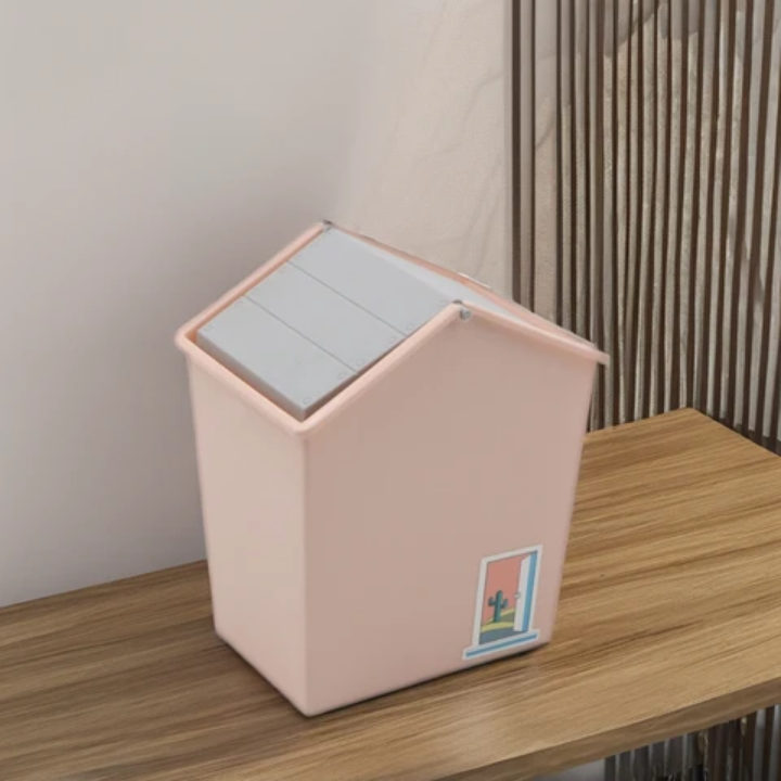 Multifunctional Hut Style Desktop Mini Dustbin (Premium Quality)