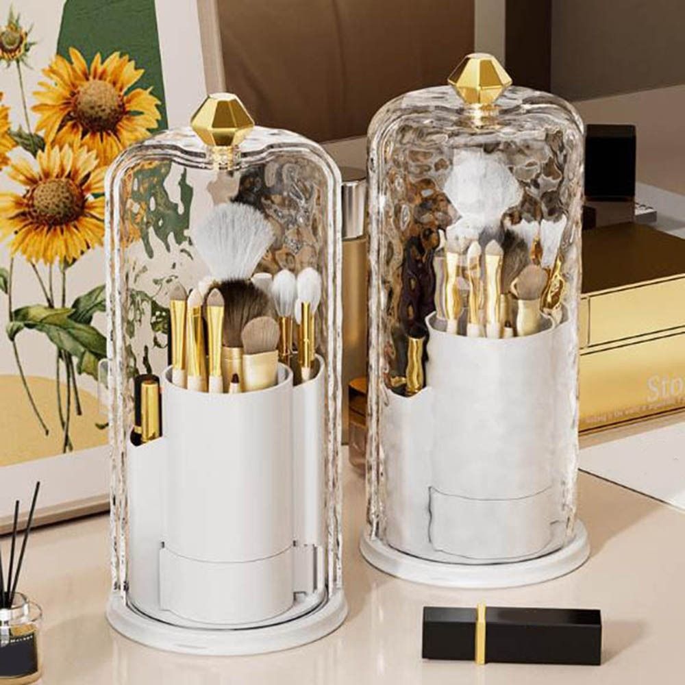 Makeup Brush Storage Box With Transparent Lid (Premium Quality)