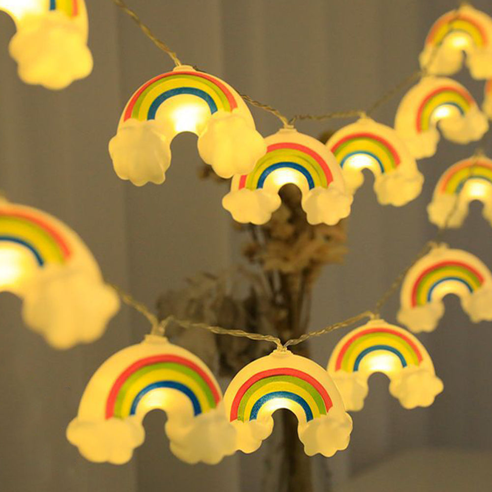 LED String Rainbow Cloud Light USB + Cell Operated