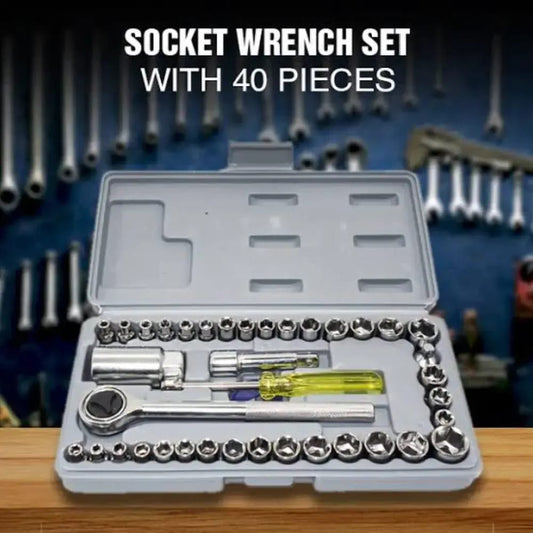 AIWA Tools Kit Socket Wrench Set 40 Pcs