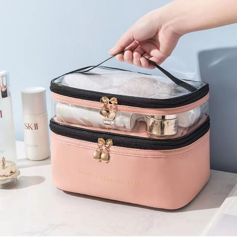 Double Zip Cosmetic Pouch (Premium Quality)
