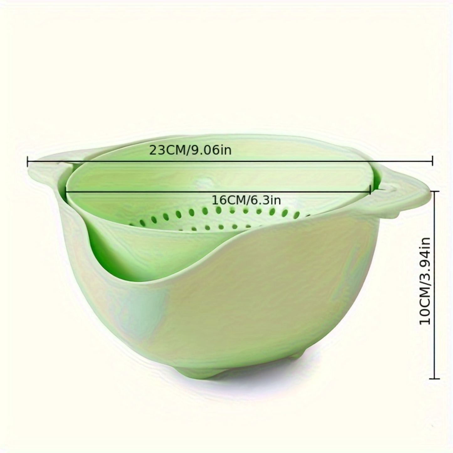Rotatable Double Layer Plastic Drain Basket (Premium Quality)