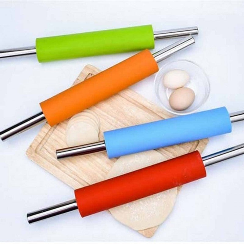 Stainless Steel Dough Roller (Bailon) 1Pcs (Premium Quality)