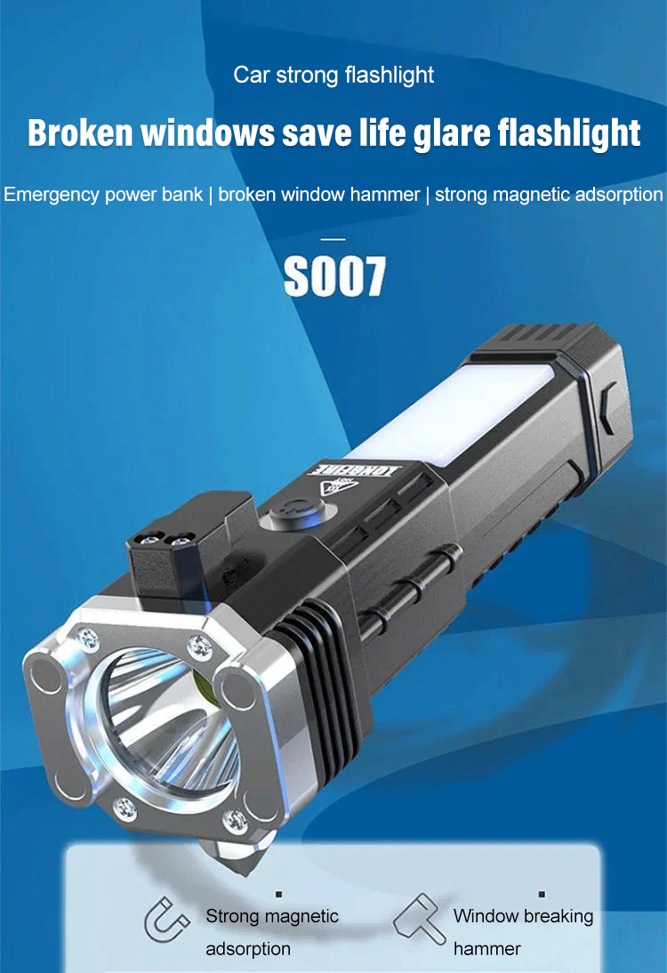8 in 1 LED Flashlight Light