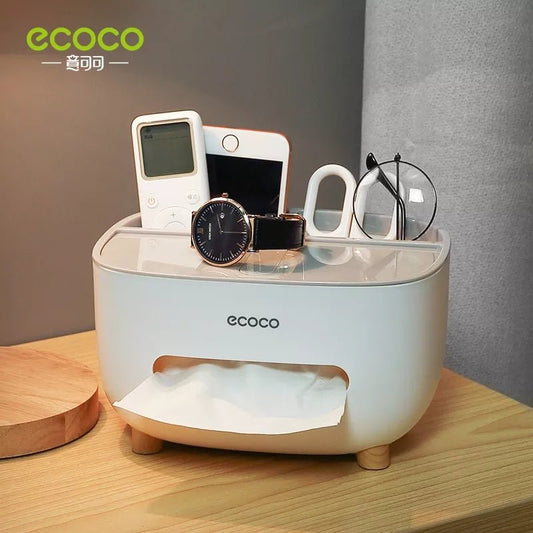 ECOCO Multipurpose Desktop Tissue Box. (Original)