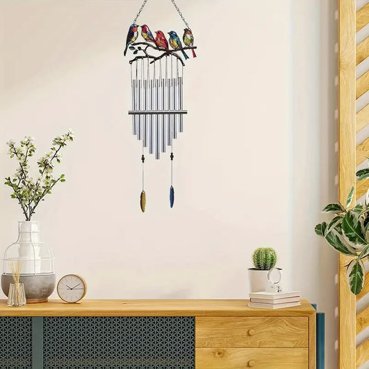 Wall Hanging Bird Metal wind chime. (Premium Quality)