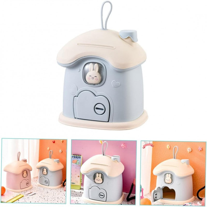 Mushroom Money Banking Toy, Kid Money Saving Box, Paper Note And Coin Saving Box