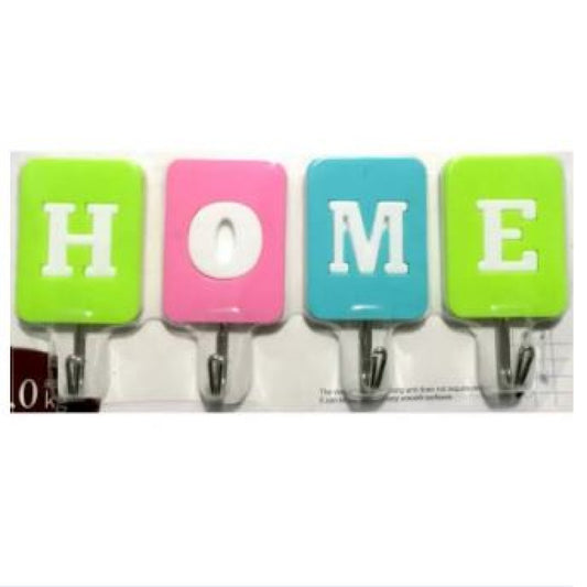Self Adhesive Premium Home Keys Holder for Wall 4 Hooks