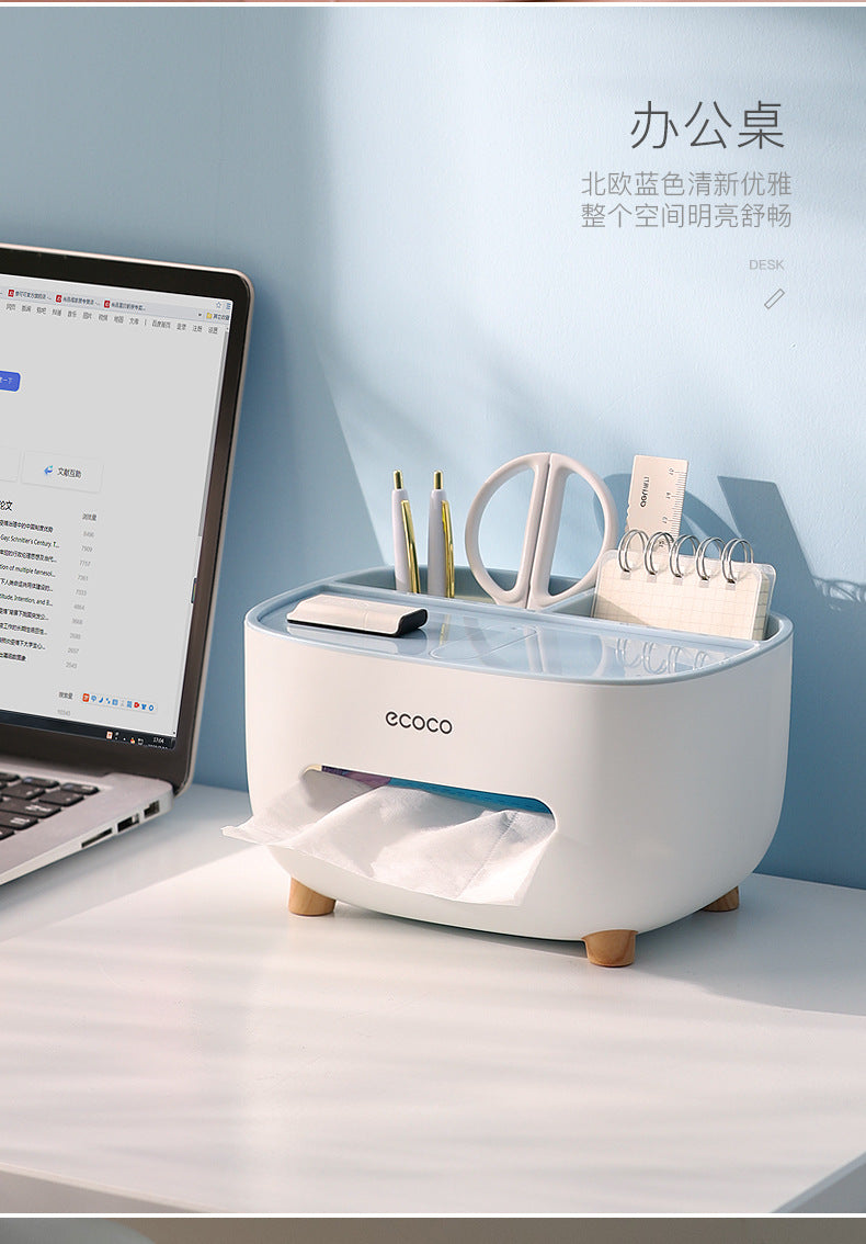 ECOCO Multipurpose Desktop Tissue Box. (Original)