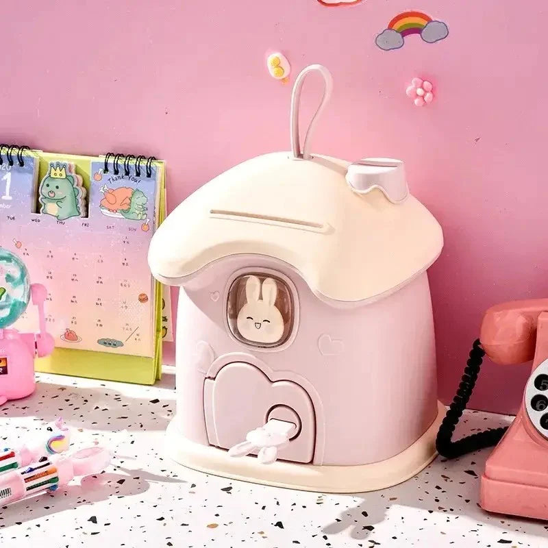 Mushroom Money Banking Toy, Kid Money Saving Box, Paper Note And Coin Saving Box