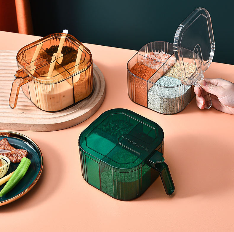 Four- compartment Seasoning Box Acrylic (Premium Quality)