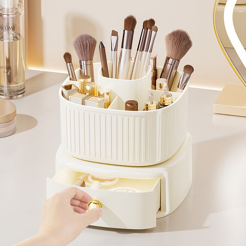 Luxury 360°Rotating Brush Holder With Single Draw (Premium Quality)