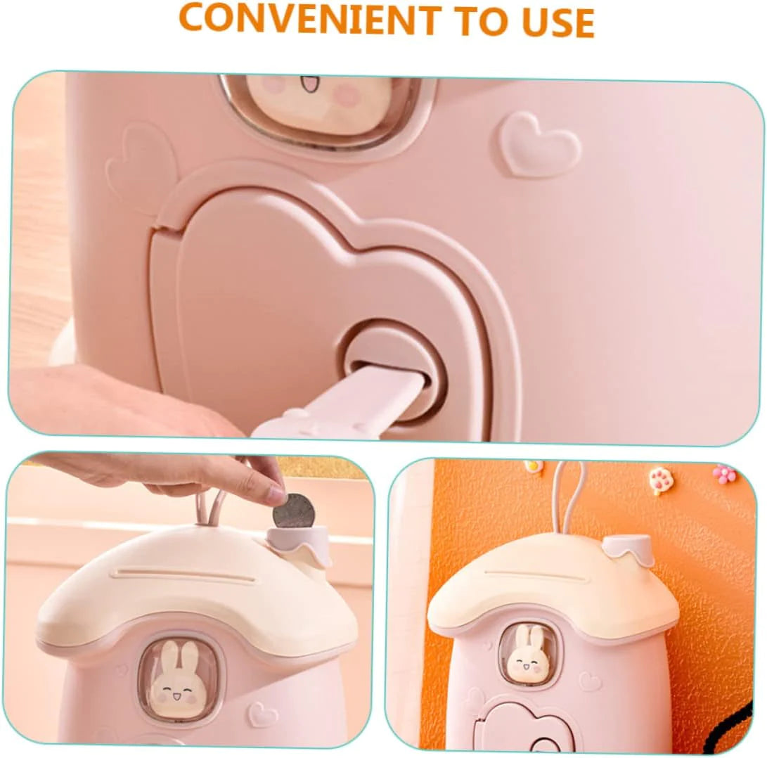 Mushroom Money Banking Toy, Kid Money Saving Box, Paper Note And Coin Saving Box