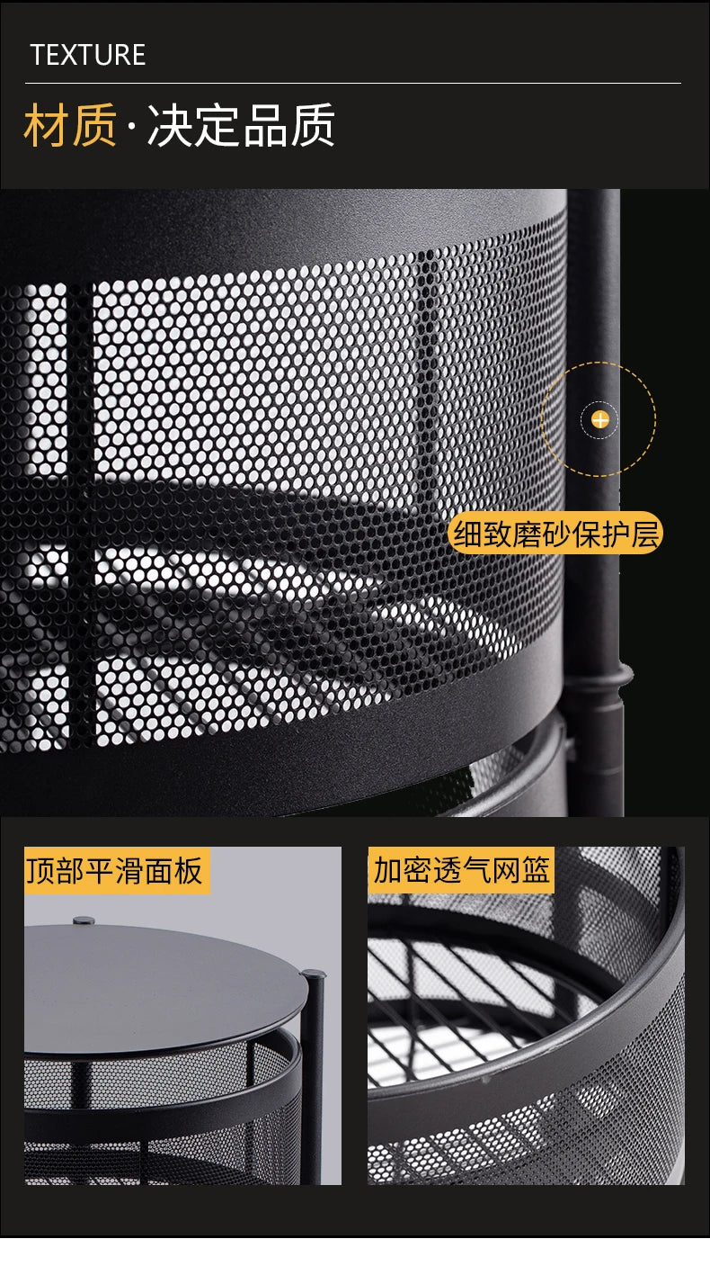 Multi-layer Movable Round Metal Rack For Fruit Vegetables (Premium Quality)