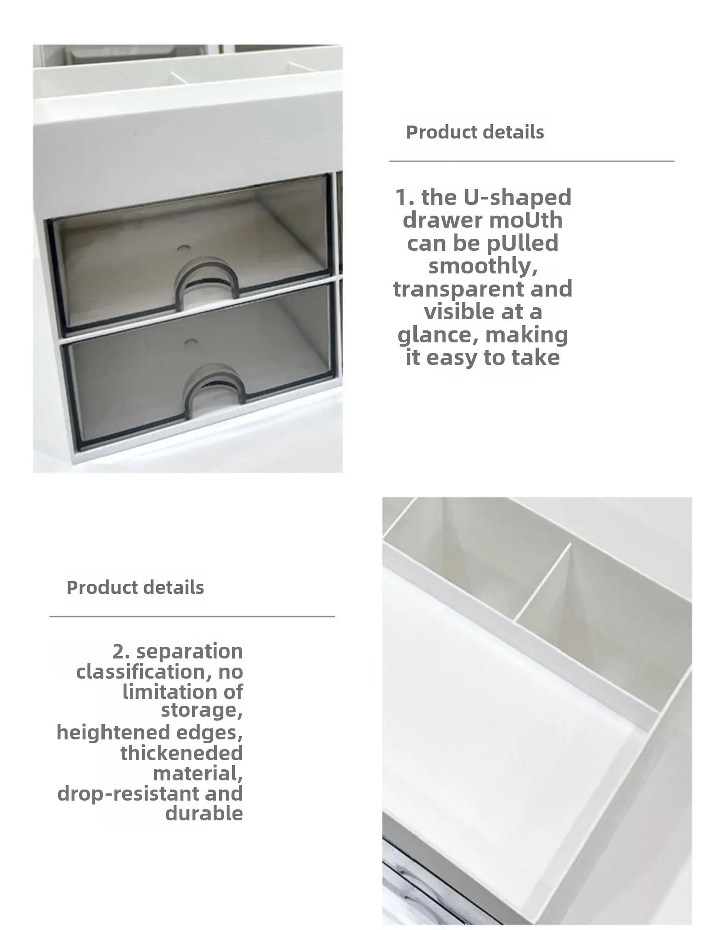 Multipurpose Desktop Cosmetic Statnory Storage Box with Drawer. (Premium Quality)