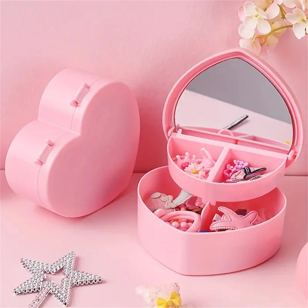 1Pcs Heart Jewelry Box