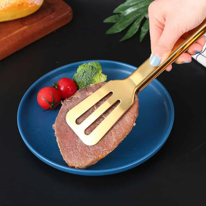 Stainless Steel Golden Tong (Premium Quality)