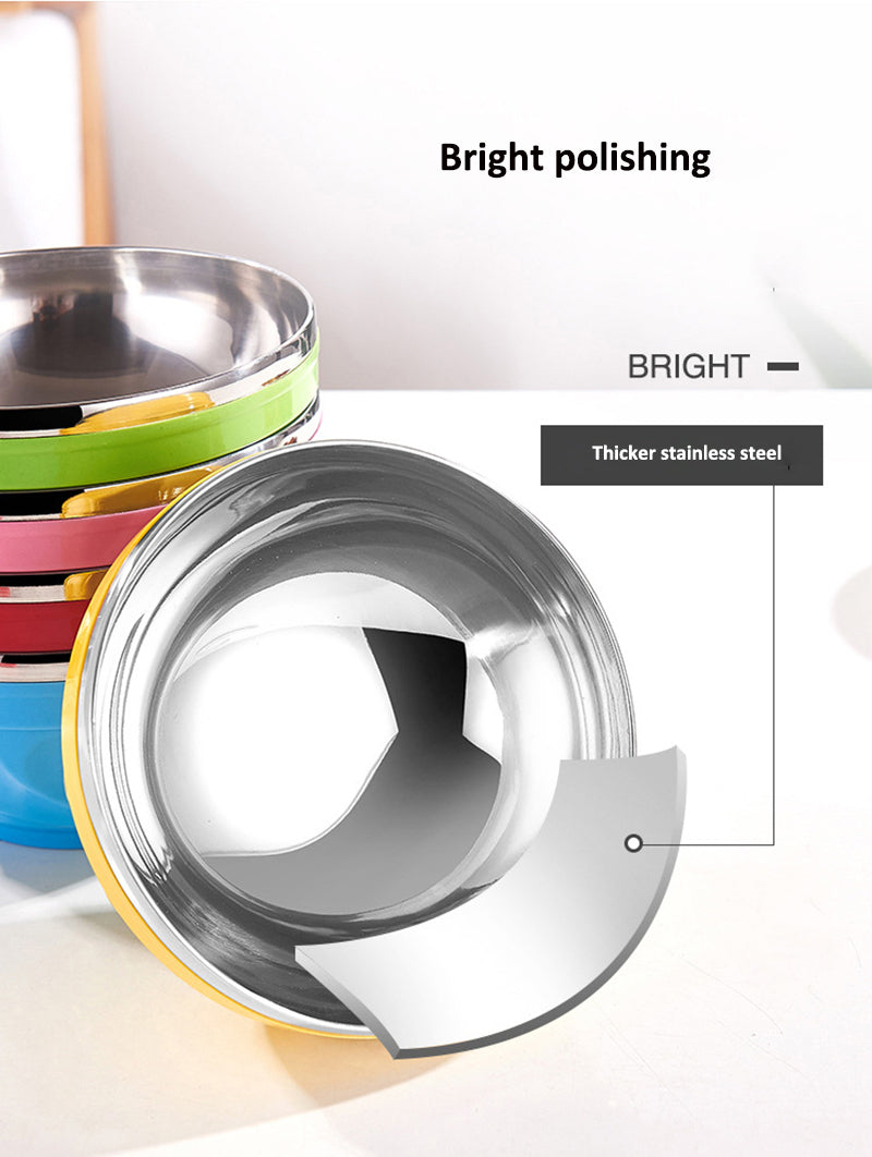 Double-Layers Stainless Steel Bowl (Premium Quality)