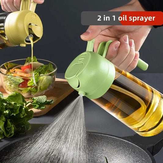 2 in 1 Oil Spray Glass Jug