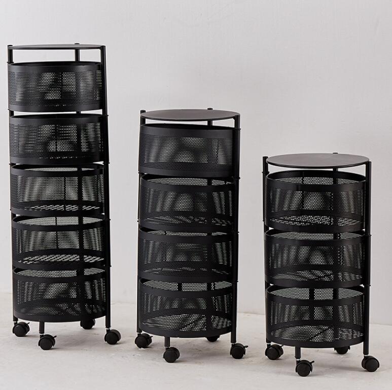 Multi-layer Movable Round Metal Rack For Fruit Vegetables (Premium Quality)