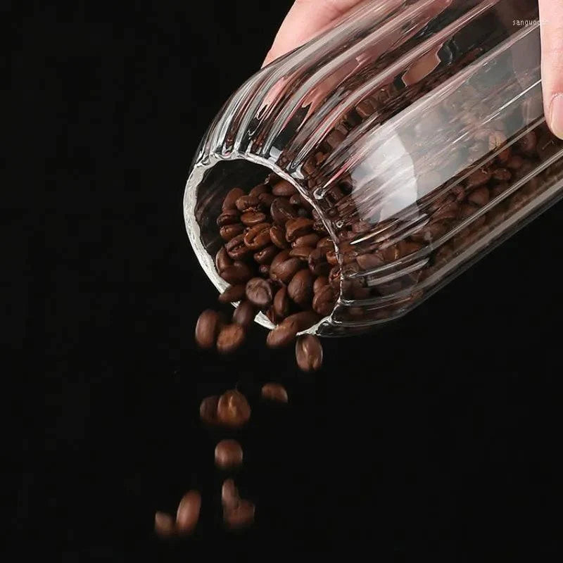 Glass Jar With Round Ball Cork