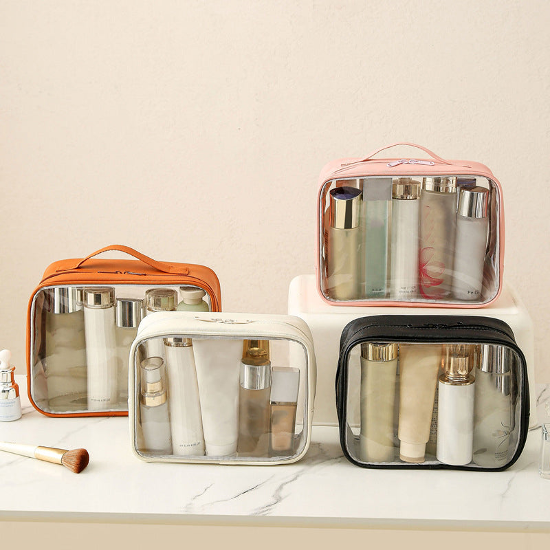 New PVC Transparent Cosmetics Bag Portable Washing Bag (Premium Quality)