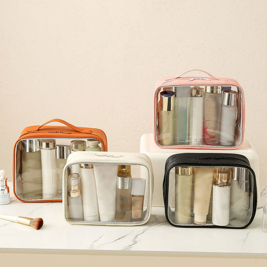 New PVC Transparent Cosmetics Bag Portable Washing Bag (Premium Quality)