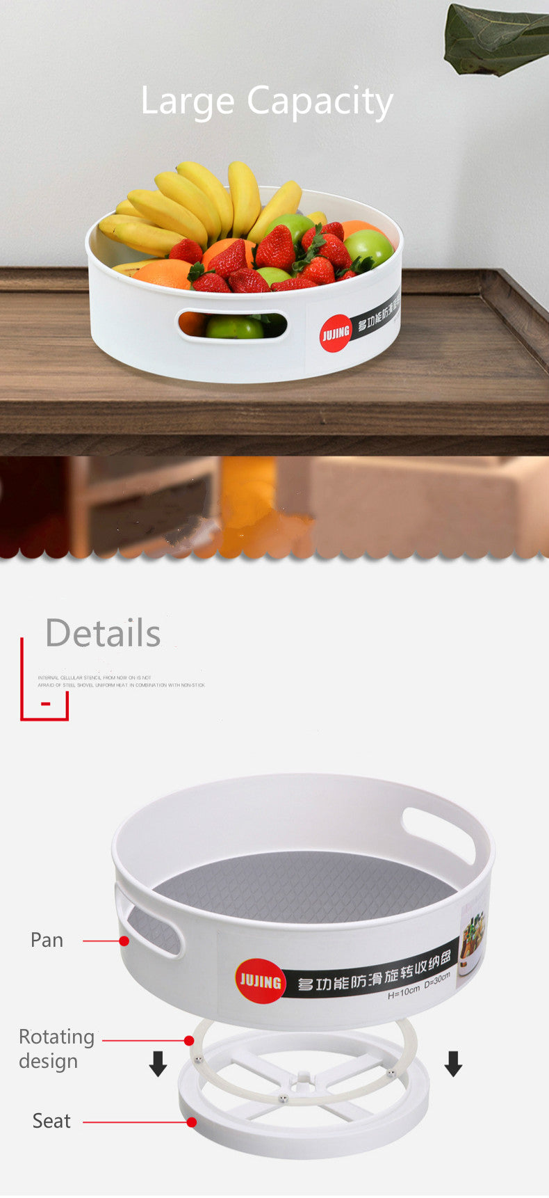 Rotating Home organize Tray