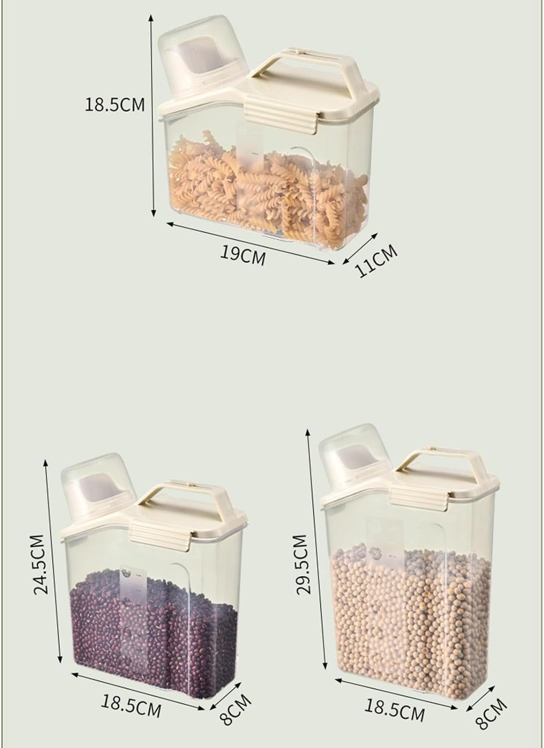 Transparent Rice Storage Box Kitchen Sealed Food Container(Premium Quality)