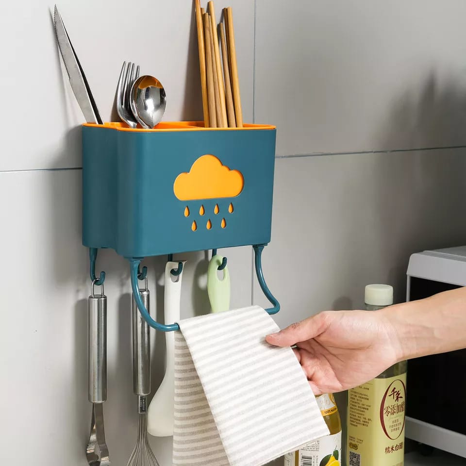 Multipurpose Wall Mount Cutlery Organizer