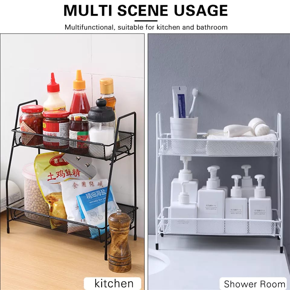 2 Layers Multifunctional Storage Shelf