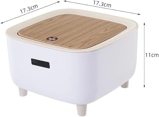 Dustbin High Foot With Lid Large Capacity Press Type Waste Bin Garbage Container Plastic Trash Can